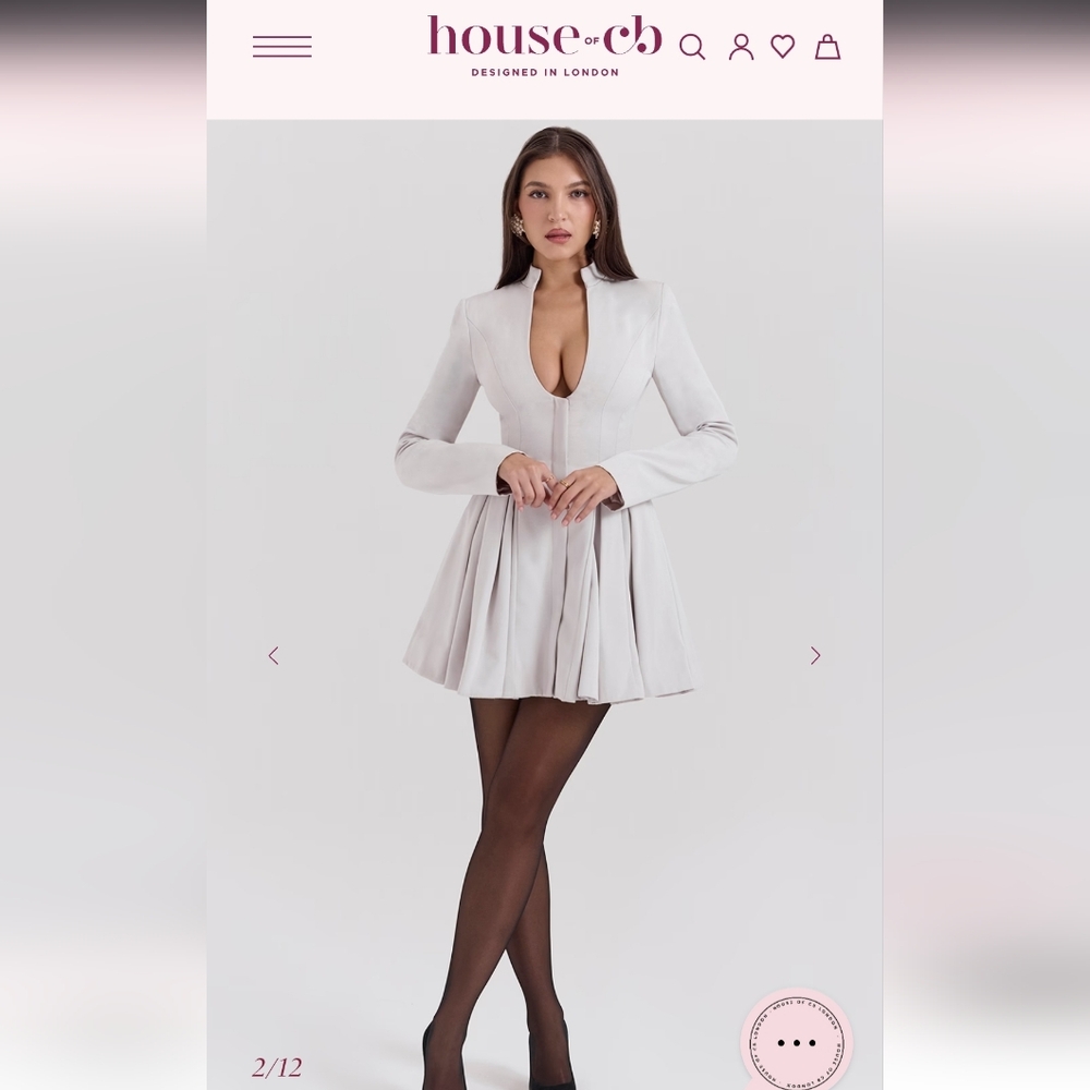 NWT House Of CB "Heiress" Size L Longer Dress